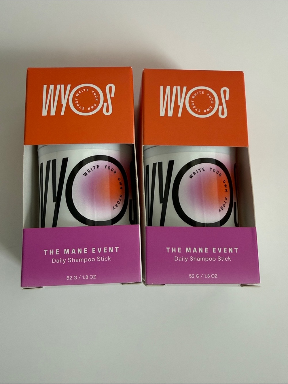 2x WYOS The Mane Event Shampoo Stick